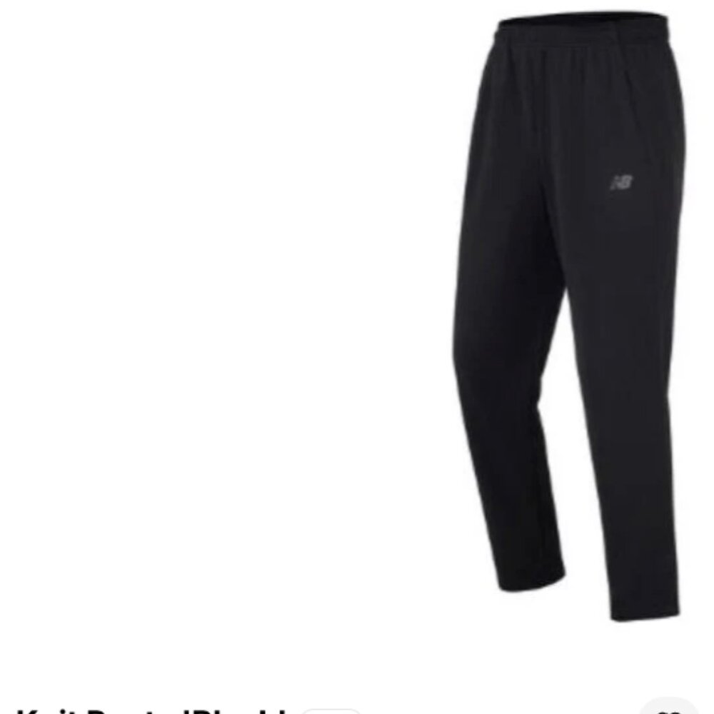New Balance Core Knit Pants Black Mens Size Small NWT